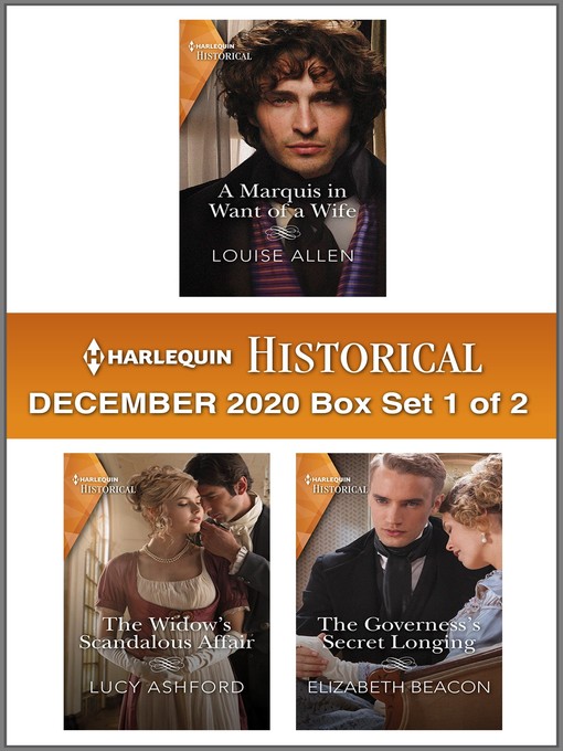 Title details for Harlequin Historical December 2020--Box Set 1 of 2 by Louise Allen - Wait list